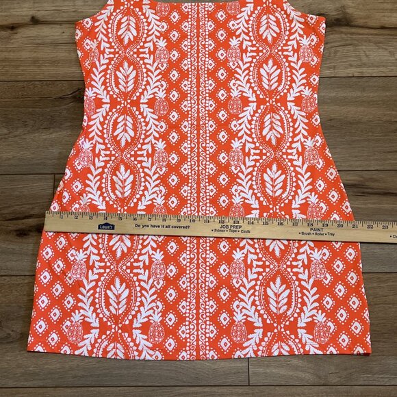 Lilly Pulitzer Larsa Swim Coverup Dress SZ Large Flamingo Harbour Orange Stretch - Picture 7 of 11